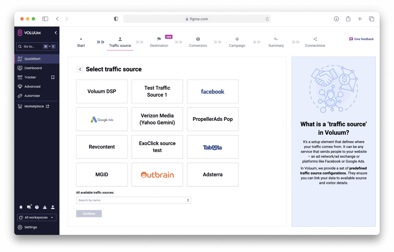 Voluum Onboarding Excellence: Intelligent Campaign Wizard for Accelerated User Success
